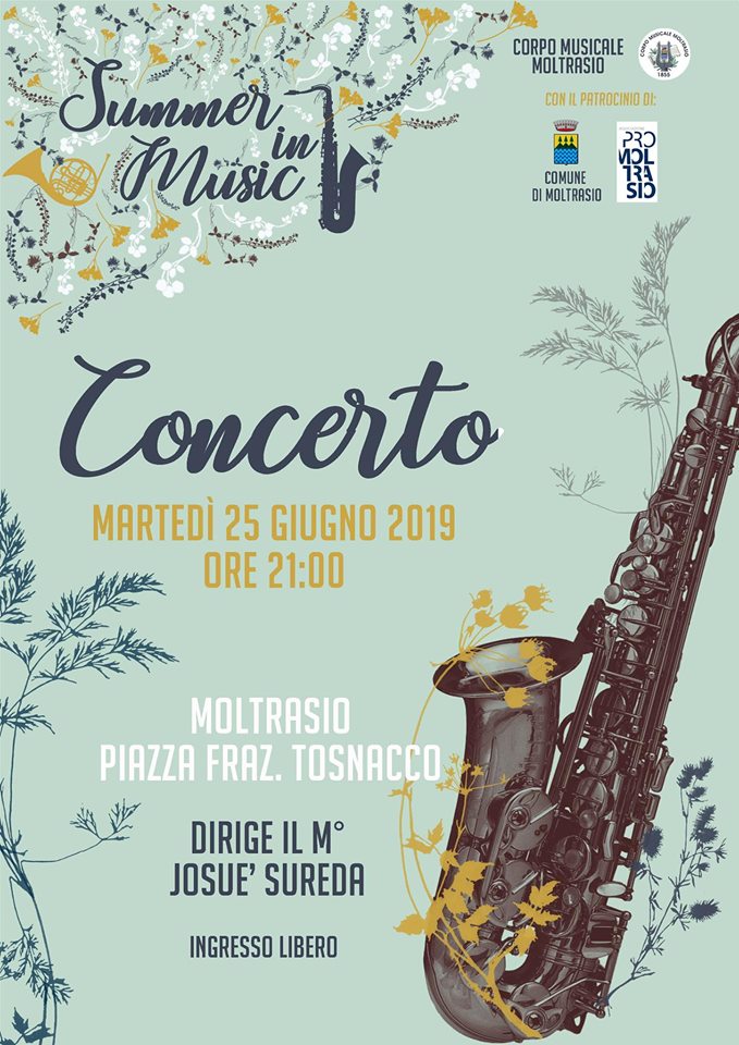 Concerto: Summer in Music - Corpo Musicale Moltrasio