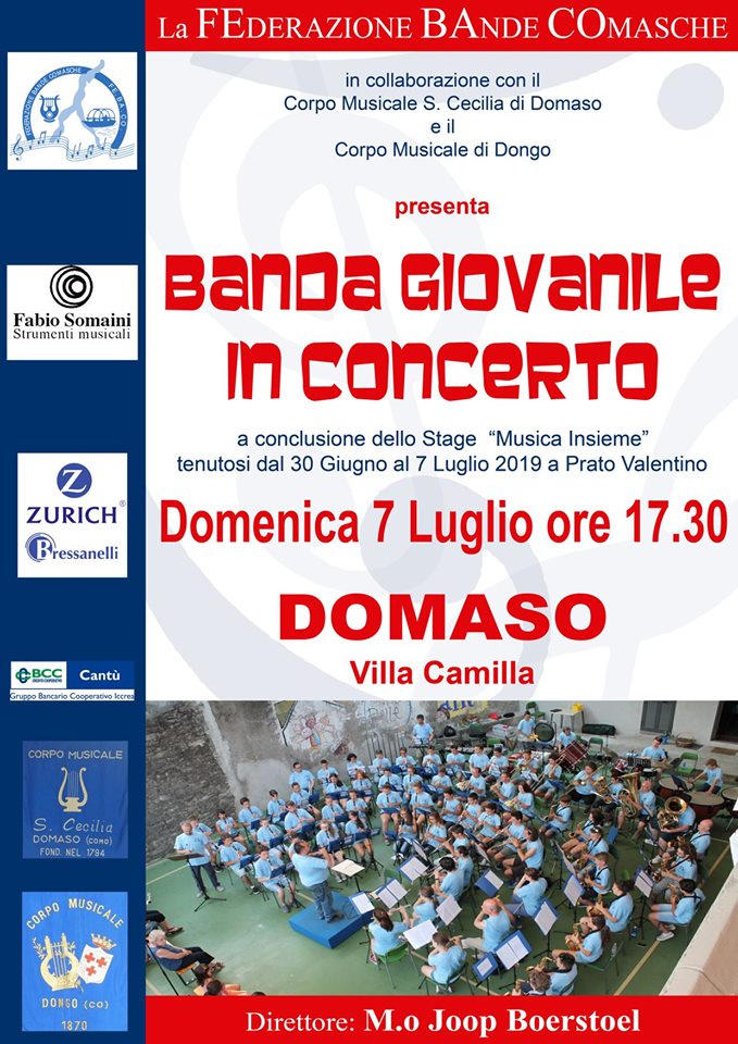 Concerto Banda Giovanile Febaco - Federazione Bande Comasche