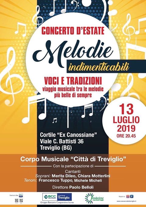 Concerto d'Estate "Melodie Indimenticabili" - Corpo Musicale "Città di Treviglio"