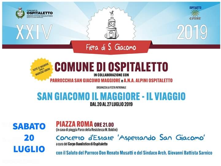 Concerto d'Estate "Aspettando San Giacomo" - Corpo Bandistico di Ospitaletto