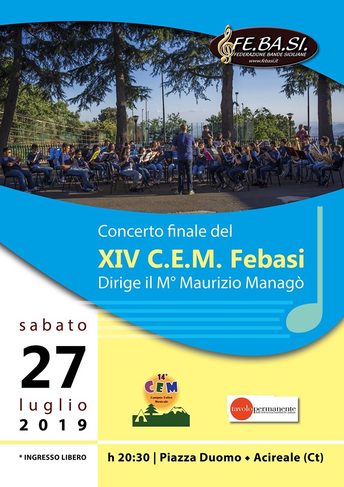 Concerto conclusivo del XIV CEM Febasi - Federazione Bande Siciliane