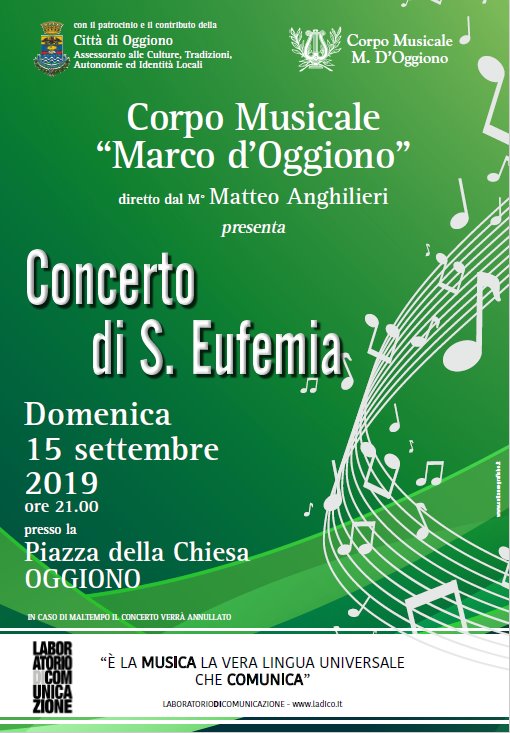 Concerto di Sant'Eufemia - Corpo Musicale M. D'Oggiono