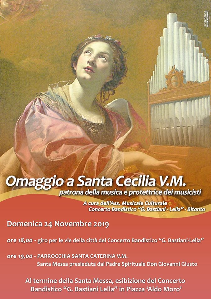 Concerto: Omaggio a Santa Cecilia V. M. - Associazione Musicale Culturale Concerto Bandistico "G. Bastiani - Lella" Bitonto