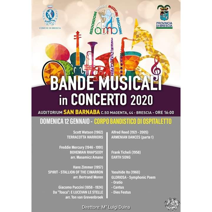 Stagione 2020 "Bande Musicali in Concerto" - Corpo Bandistico di Ospitaletto