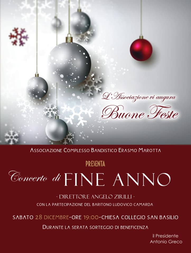 Concerto di Fine Anno - Associazione Complesso Bandistico "Erasmo Marotta" - Randazzo