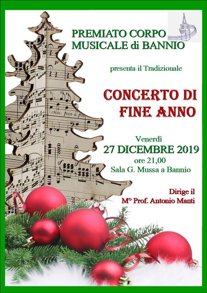 Concerto di Fine Anno - Premiato Corpo Musicale di Bannio