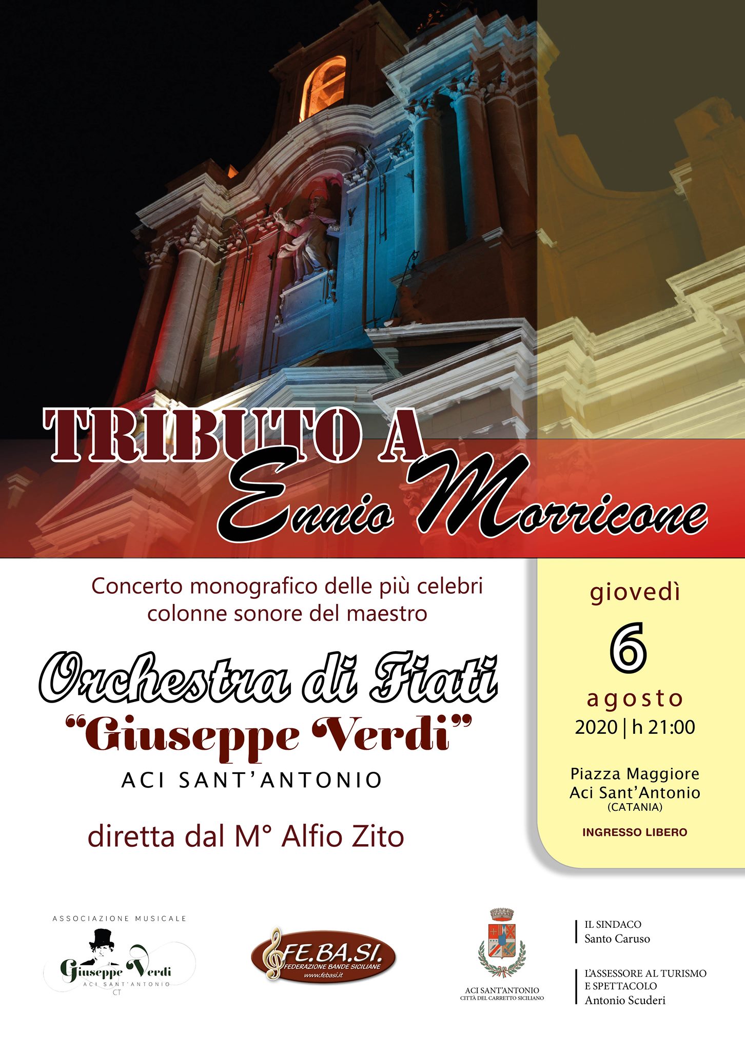 Concerto "Tributo a Ennio  Morricone" - Orchestra di Fiati "Giuseppe Verdi" di Aci Sant'Antonio