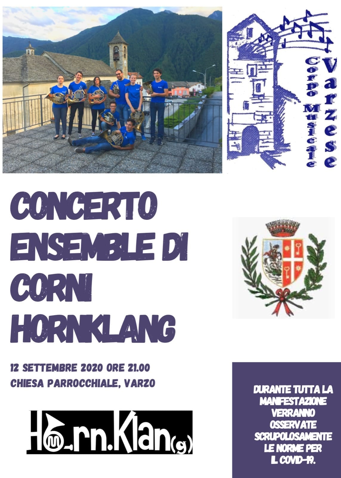Concerto Ensemble di Corni - Hornklang - Corpo Musicale Varzese