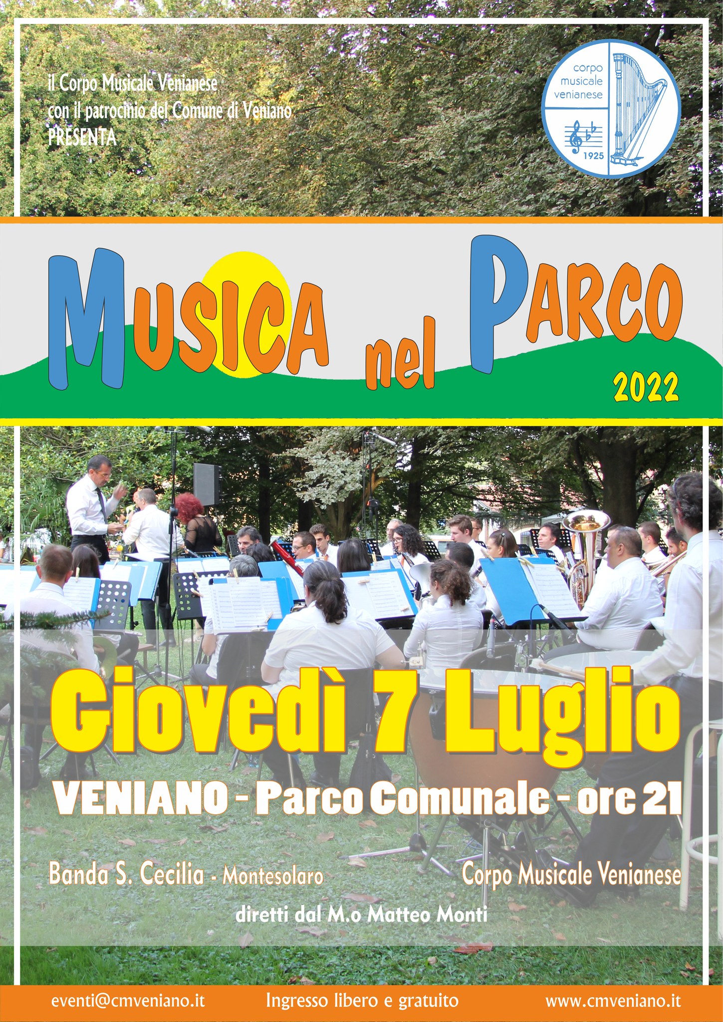 Musica nel parco 2022 - Corpo Musicale Venianese - Banda Santa Cecilia Montesolaro