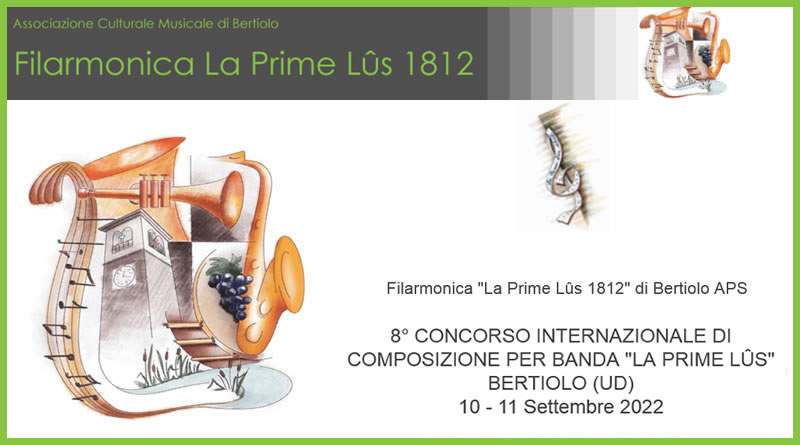 VIII Concorso Internazionale di Composizione per Banda “La Prime Lûs”