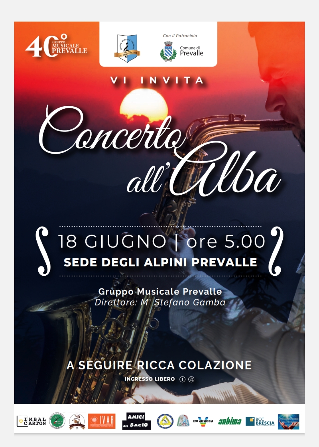 Concerto all'Alba - Gruppo Musicale Prevalle